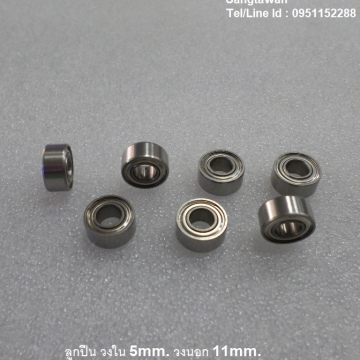 รหัส SML00040 ลูกปืน วงใน 5mm. วงนอก 11mm.