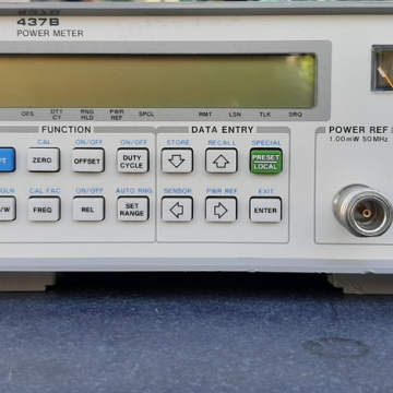 รหัส SINS014 437B HEWLETT PACKARD RF POWER METER 0.10 mW  50MHz