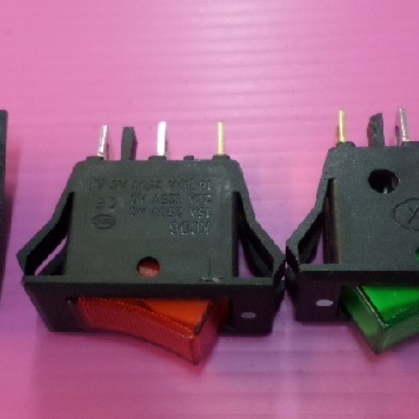 รหัส SMR013 Switch เปิด ปิด LED ON-OFF 3 ขา 220vac. คละสี คลิกดูรายละเอียด>>