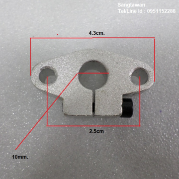 รหัส SMI00041 บูชยึดอลูมิเนียมแบบนอน รูเพลา 10mm. 